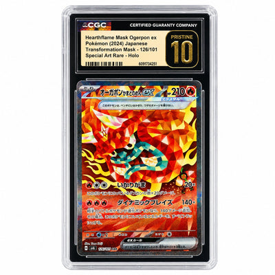 2024 Pokemon #126/101 Hearthflame Mask Ogrepon ex Special Art Rare CGC 10