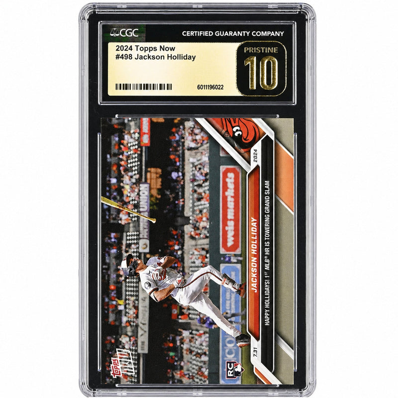 2024 Topps Now #498 Jackson Holliday CGC 10