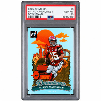 2025 Panini Donruss Downtown Patrick Mahomes II #8 PSA 10