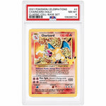 2021 Pokemon Sword and Shield Celebrations Classic Collection Base Set Holo Charizard #4 PSA 8