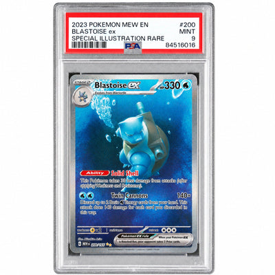 2023 Pokemon Scarlet and Violet 151 Special Illustration Rare Blastoise Ex #200 PSA 9