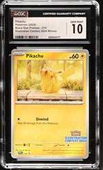 2025 Pokemon #214 Pikachu Black Star Promos CGC 10