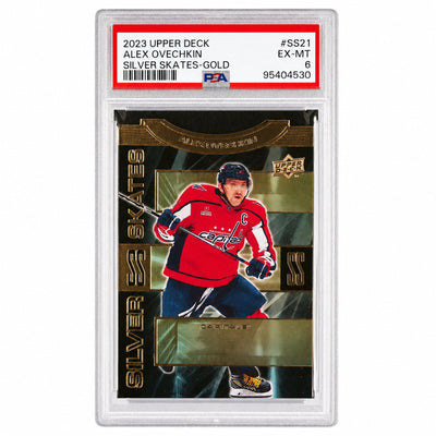 2023 Upper Deck Extended Series Silver Skates Gold Alex Ovechkin #SS21 PSA 6
