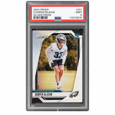 2024 Panini Prizm Silver Prizm Cooper Dejean #321 PSA 9