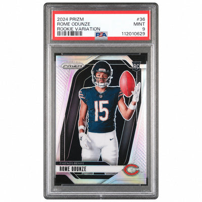 2024 Panini Prizm Silver Prizm Rome Odunze #36 PSA 9