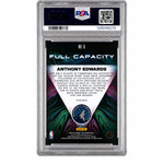 2022 Panini Flux Full Capacity Anthony Edwards #8 PSA 9