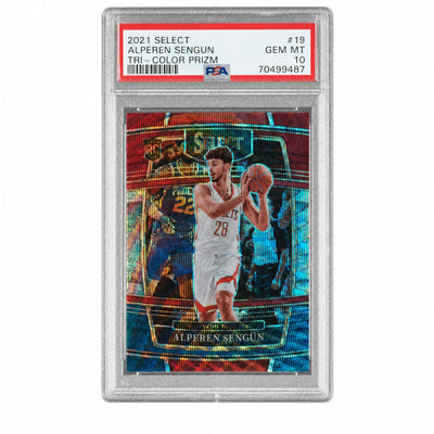 2021 Panini Select Tri-Color Alperen Sengun #19 PSA 10