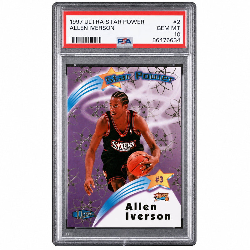 1997 Ultra Star Power Allen Iverson #SP2 PSA 10
