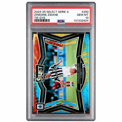 2024 Panini Select Serie A Tie-Dye Zinedine Zidane #250 PSA 10