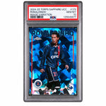 2024 Topps Chrome Sapphire Edition UEFA Club Competitions Image Variation Ronaldinho #173 PSA 10