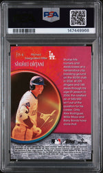 2025 Topps Chrome Update Fortune 15 Green Refractor Shohei Ohtani #6 /99 PSA 9