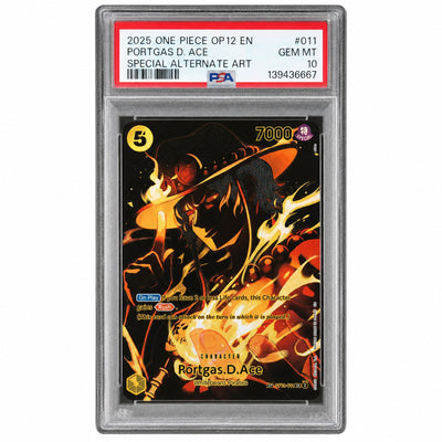 2025 One Piece Legacy of the Master Special Alternate Art Portgas D. Ace #ST13011 PSA 10