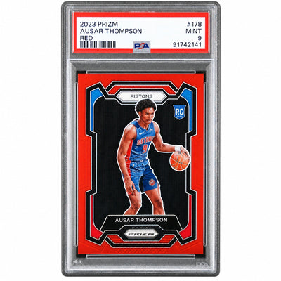 2023 Panini Prizm Red Ausar Thompson #178 /299 PSA 9