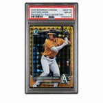 2025 Chrome Prospects Gold Geometric Refractors Shotaro Morii #BCP170 /50 PSA 8