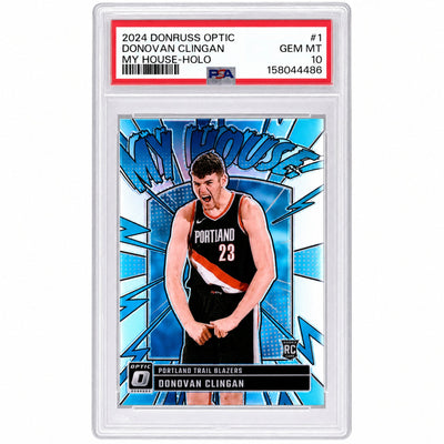 2024 Panini Donruss Optic My House Holo Donovan Clingan #1 PSA 10