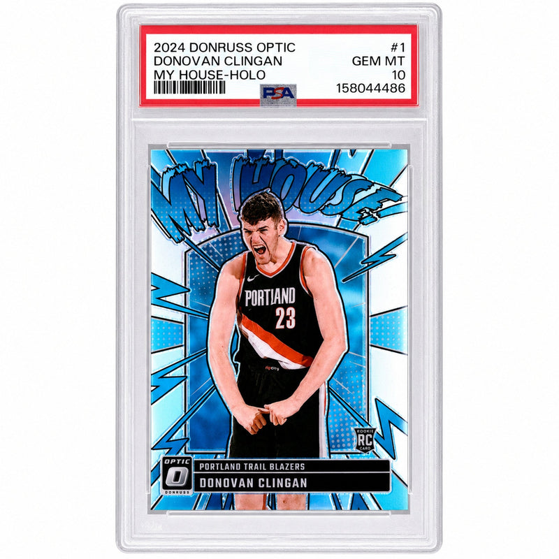 2024 Panini Donruss Optic My House Holo Donovan Clingan #1 PSA 10