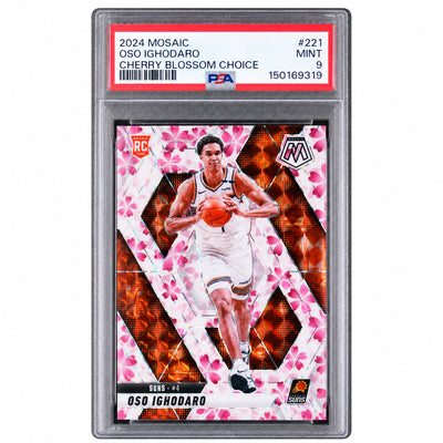 2024 Panini Mosaic Cherry Blossom Choice Oso Ighodaro #221 /20 PSA 9