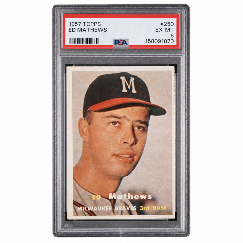 1957 Topps Eddie Mathews #250 PSA 6