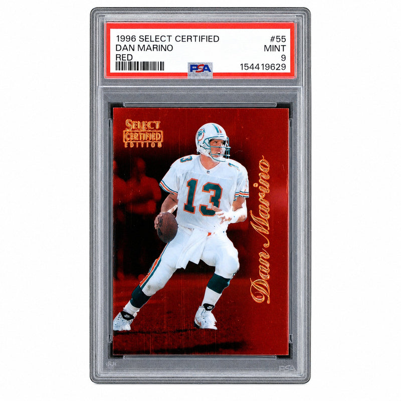 1996 Select Certified Red Dan Marino #55 /2000 PSA 9