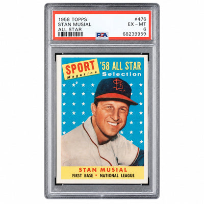 1958 Topps All Star Stan Musial #476 PSA 6