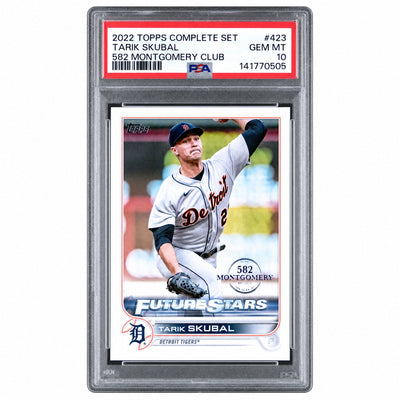 2022 Topps Factory Set 582 Montgomery Tarik Skubal #423 PSA 10