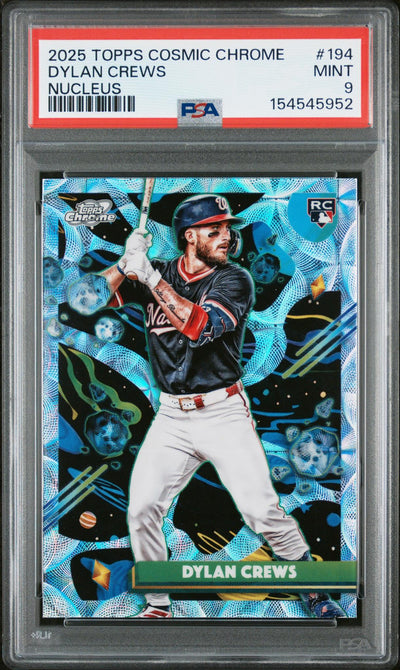 2025 Topps Cosmic Chrome Nucleus Dylan Crews #194 PSA 9