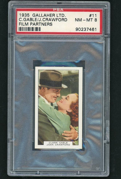 1935 Gallaher Ltd. Film Partners Clark Gable/Joan Crawford #11 PSA 8