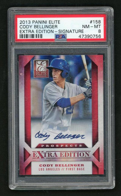 2013 Elite Extra Edition Cody Bellinger #158 /673 PSA 8