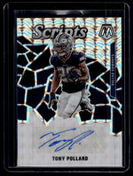 2020 Panini Mosaic Scripts Prizm Tony Pollard #S25 Auto