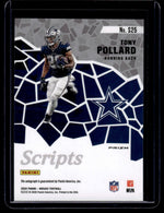 2020 Panini Mosaic Scripts Prizm Tony Pollard #S25 Auto