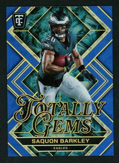 2024 Panini Totally Certified 17 Saquon Barkley Totally Gems /15 Eagles