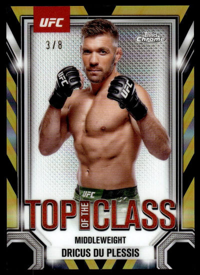 2025 Topps Chrome TTC-15 Dricus Du Plessis Top of the Class /8