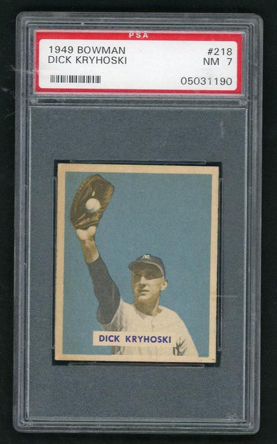 1949 Bowman Dick Kryhoski #218 PSA 7