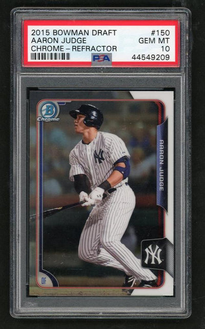 2015 Bowman Draft Chrome Refractor Aaron Judge #150 PSA 10