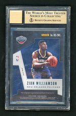 2019 Panini Prizm Rookie Signatures Silver Prizm Zion Williamson #RS-ZWL BGS 9.5