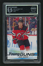 2019 Upper Deck Young Guns 201 Jack Hughes Young Guns Rookie Arena 9.5 Mint Devils
