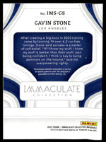 2023 Panini Immaculate Gavin Stone #IMS-GS Patch Auto /99