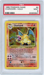1999 Pokemon Base Set Holo Charizard #4 PSA 9