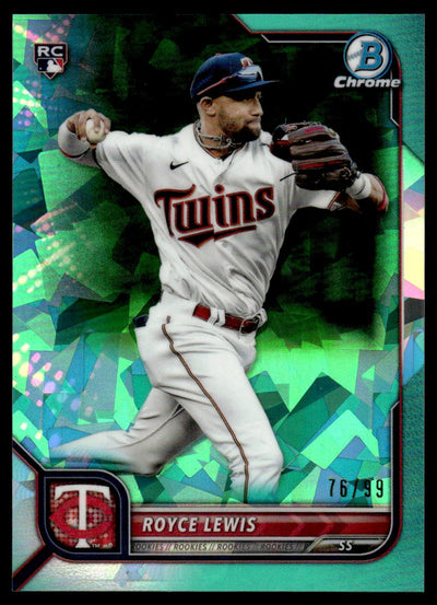 2022 Bowman Chrome Green Royce Lewis #92 RC /99