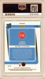 2021 Panini Donruss Optic Green Luka Garza #164 RC /5 PSA 10