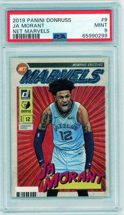 2019 Panini Donruss Net Marvels Ja Morant #9 PSA 9