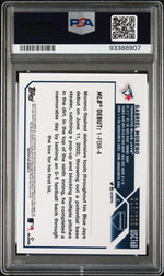 2023 Topps Chrome Update Magenta/Purple Gabriel Moreno #USC168 RC /299 PSA 9