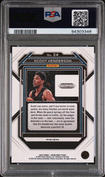 2023 Panini Prizm Draft Picks Silver Prizm Scoot Henderson #24 RC PSA 9