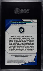 2016 Bowman's Best Kyle Lewis #B16-KL Auto SGC 10 Auto 10