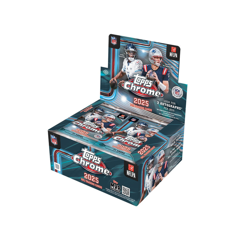 2025 Topps Chrome Football Hobby Jumbo Box