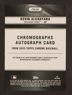 2025 Topps Chrome Kevin Alcántara Chromographs Rookie RC /5 Auto