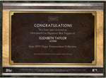 2020 Topps Transcendent Collection TCS-ET Elizabeth Taylor Transcendent Collection Auto