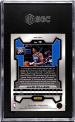 2023-24 Panini Prizm Silver Jalen Williams #19 SGC 7