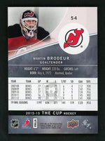 2012 Upper Deck The Cup 54 Martin Brodeur /25 New Jersey Devils