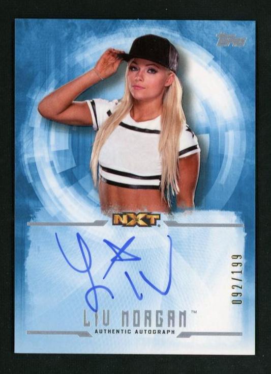 2017 Topps WWE Undisputed UA-LM Liv Morgan NXT Superstar Autograph /199 NXT